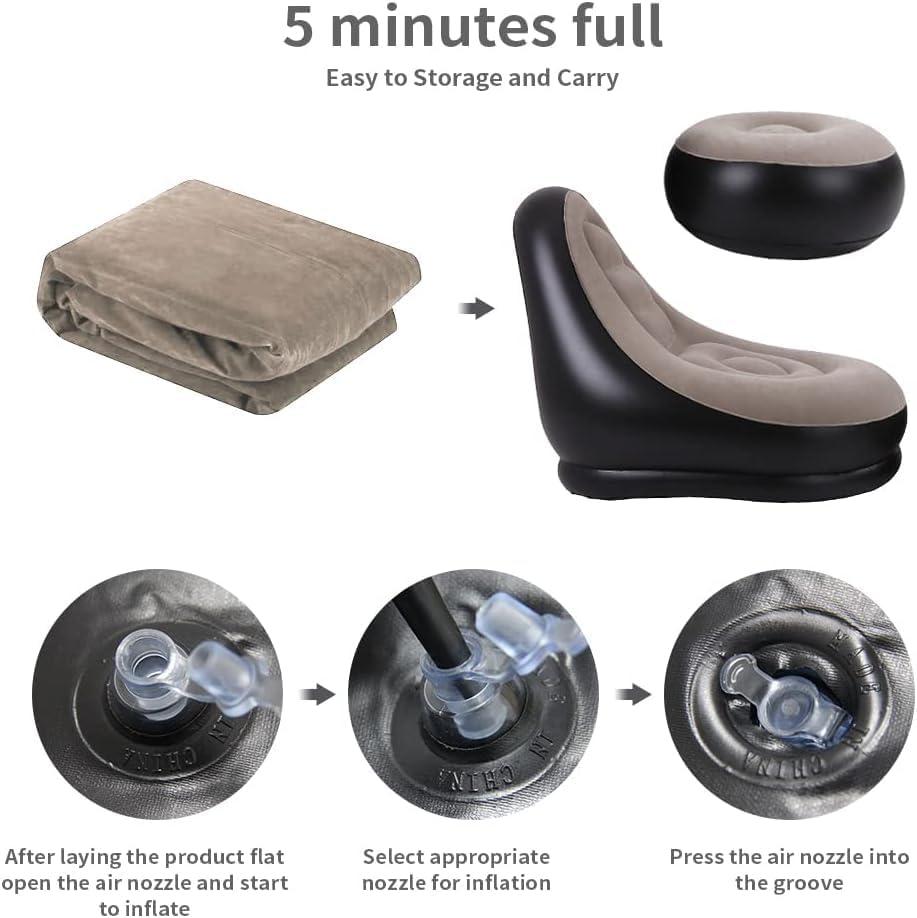 2Pcs Lazy Sofa Inflatable Chai - Outdoor Furniture Designer recension och pris