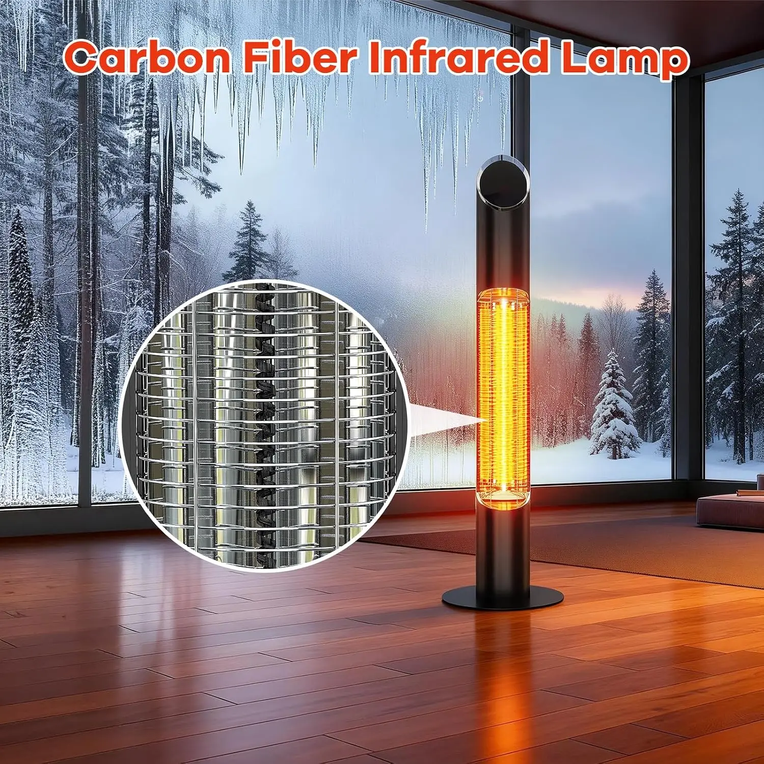 Outdoor Electric Patio Heater, - Patio Heater Standing recension och pris