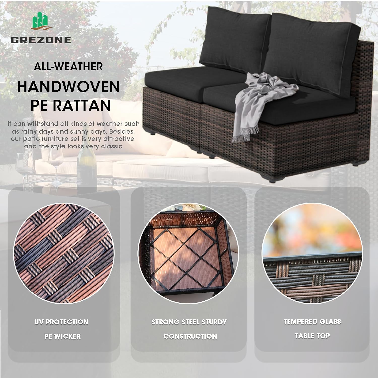 Outdoor Sectional Furniture, 5 - Outdoor Furniture With Fire Pit Table recension och pris