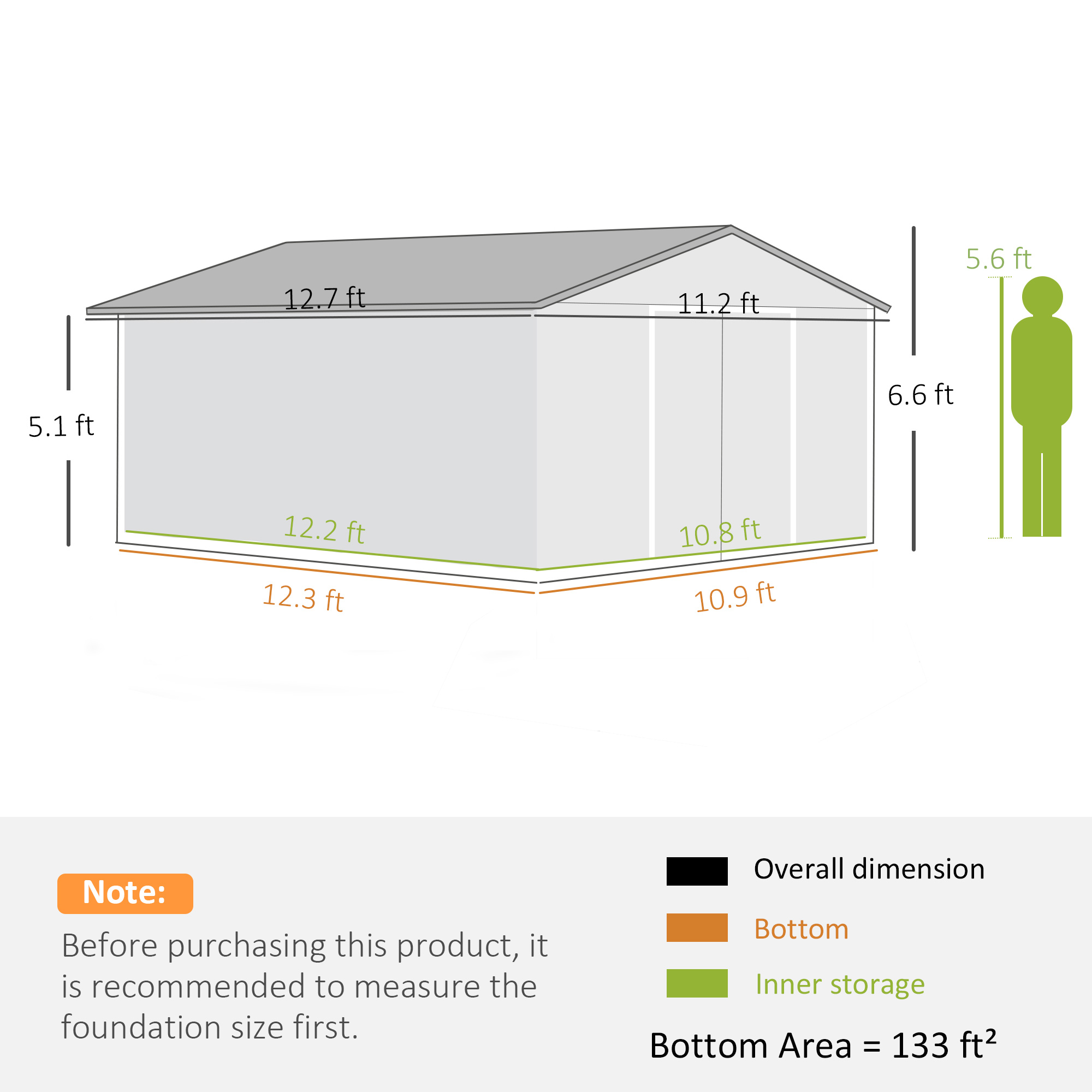 13' X 11' Steel Outdoor Utilit - Outdoor Furniture With Storage recension och pris