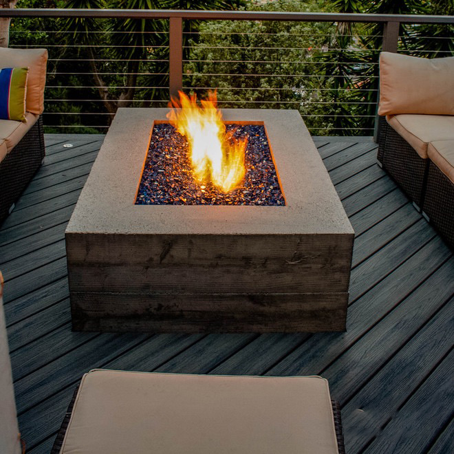 is-Modern Corten Steel Fire Pl - Outdoor Furniture With Fire Pit Table recension och pris