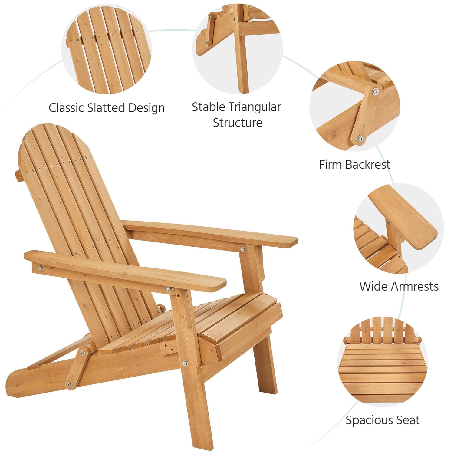 Folding Adirondack Chair Set o - Outdoor Furniture Fire Pit Set recension och pris