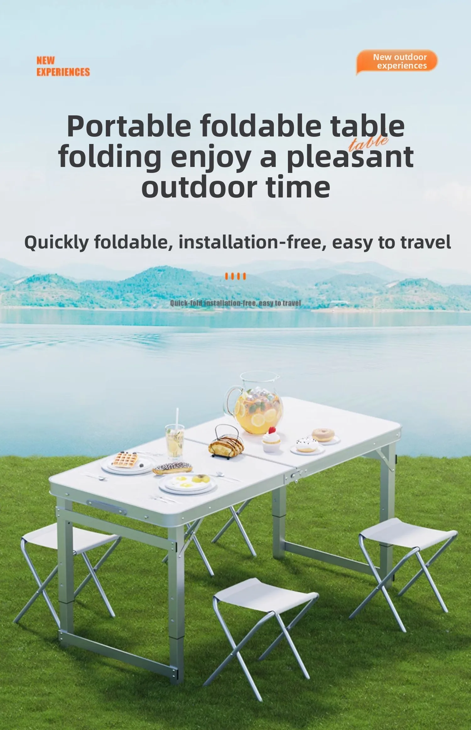 Folding tables for street vend - Outdoor Furniture Vendors recension och pris