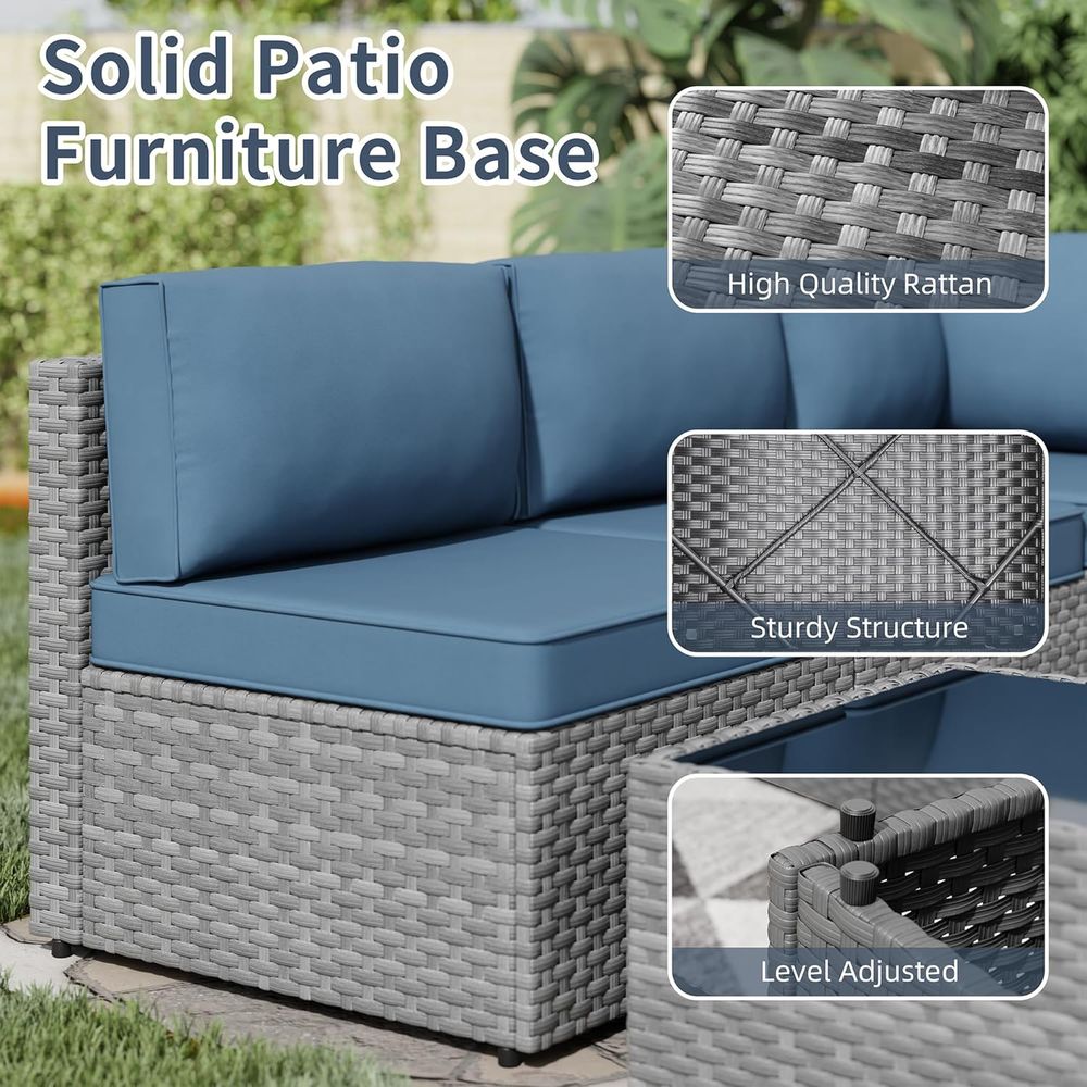5-Piece Outdoor Patio Furnitur - Outdoor Furniture With Fire Pit Table recension och pris