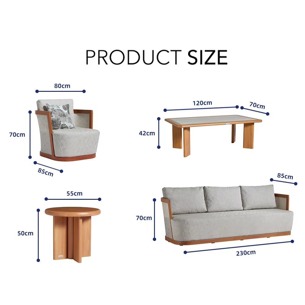 Modern Outdoor Aluminum Sofa G - Outdoor Furniture Quality recension och pris