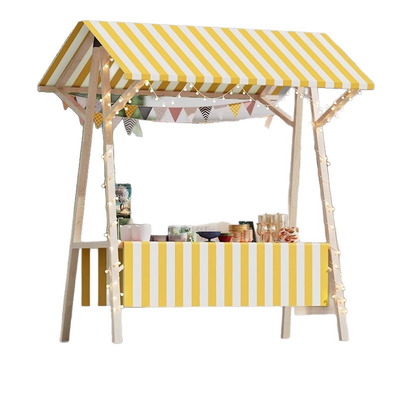 Portable wooden market stall d - Outdoor Furniture Vendors recension och pris