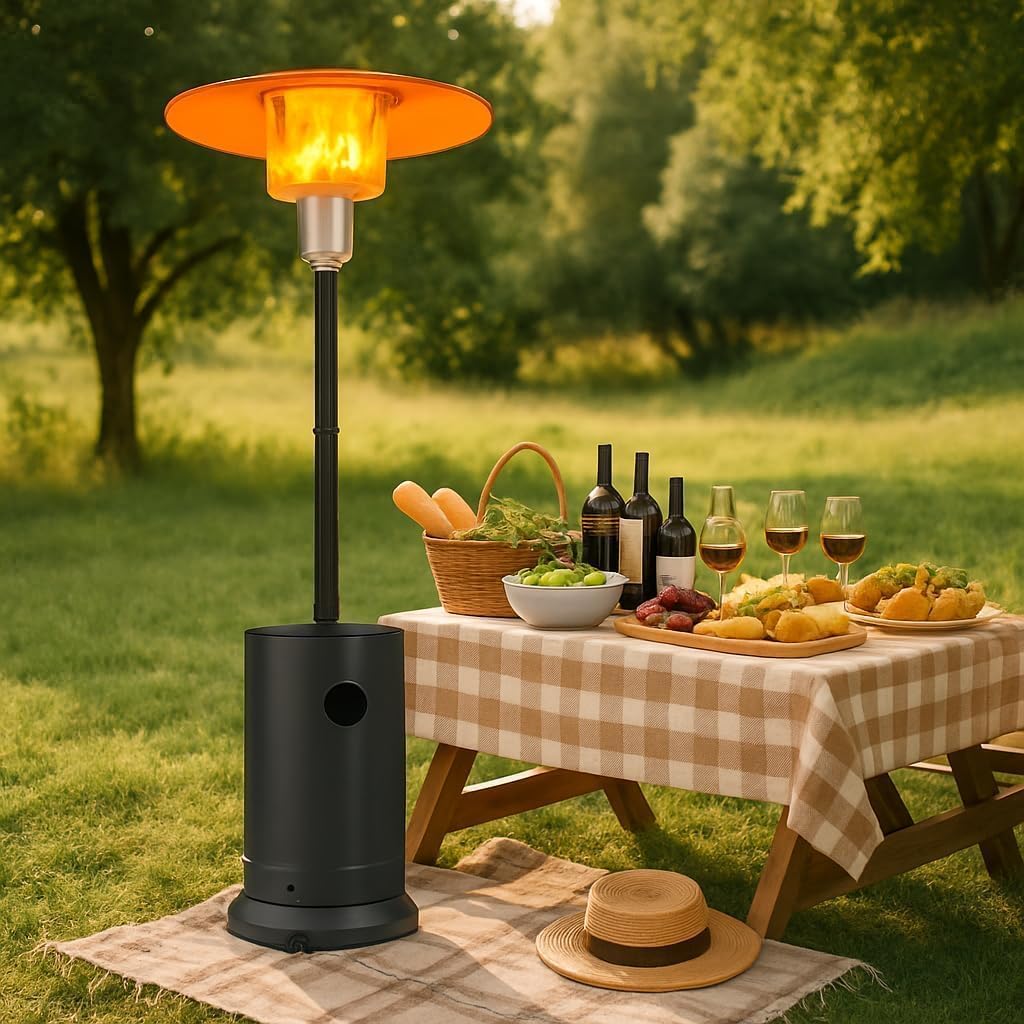 48,000 BTU Outdoor Heat Lamp - - Patio Heater Standing recension och pris