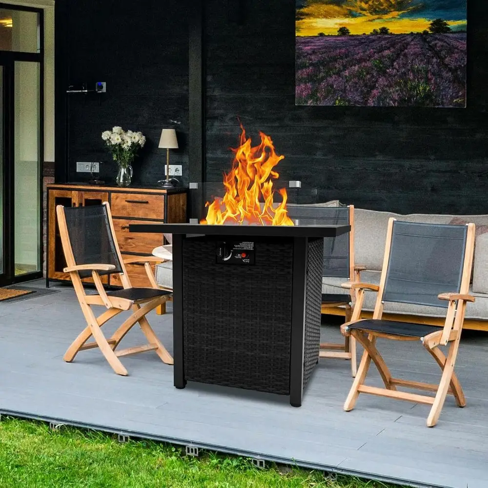 Wicker Outdoor Patio Furniture - Outdoor Furniture With Fire Pit Table recension och pris