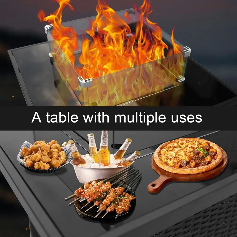 Wicker Outdoor Patio Furniture - Outdoor Furniture With Fire Pit Table recension och pris