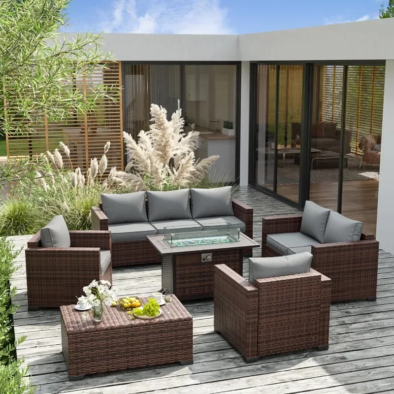 A Furniture Set with Fire Pit  - Outdoor Furniture With Fire Pit Table recension och pris