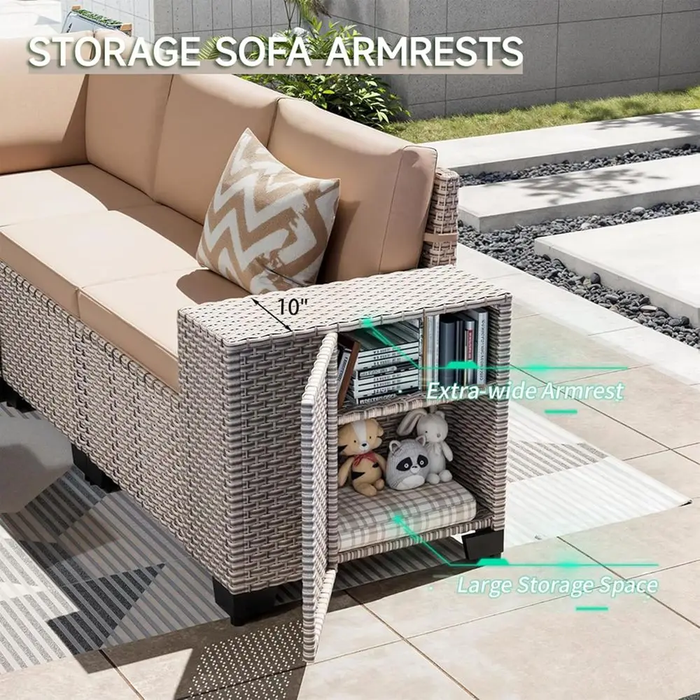 7-Piece Outdoor Patio Furnitur - Outdoor Furniture With Fire Pit Table recension och pris