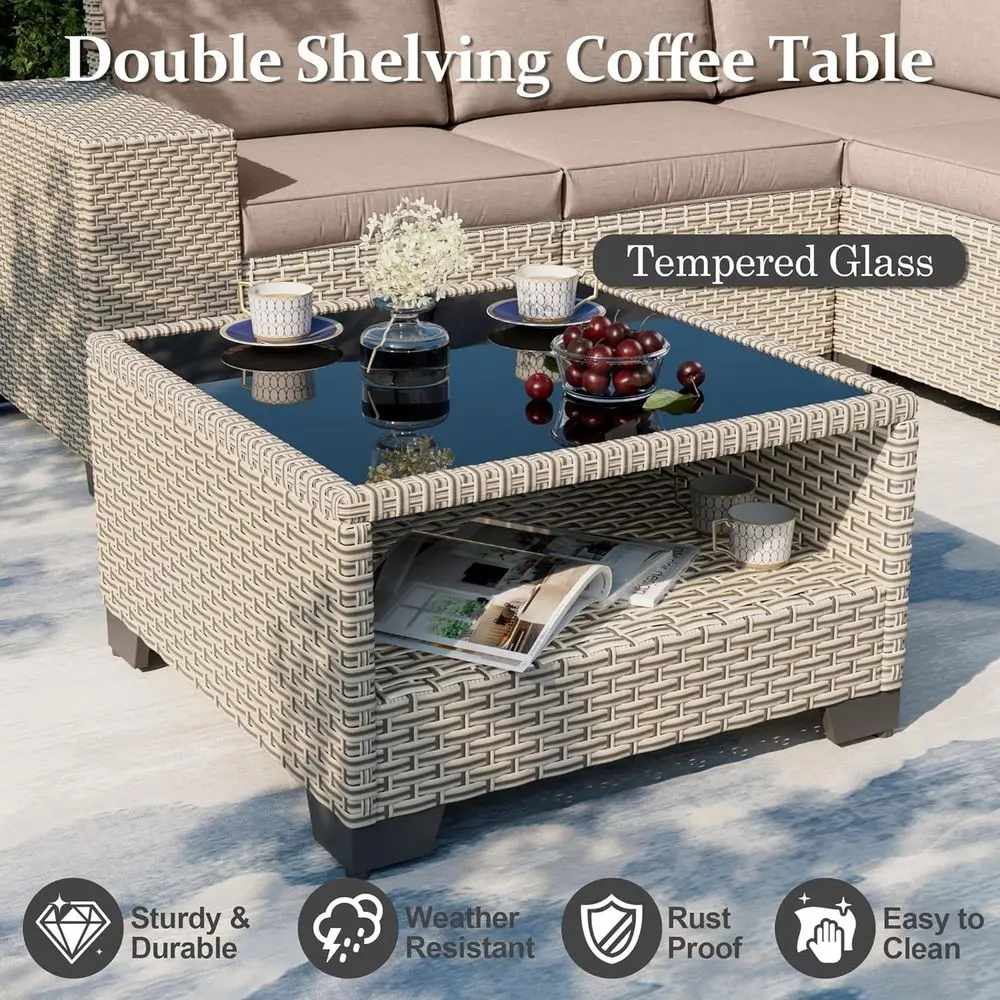 7-Piece Outdoor Patio Furnitur - Outdoor Furniture With Fire Pit Table recension och pris