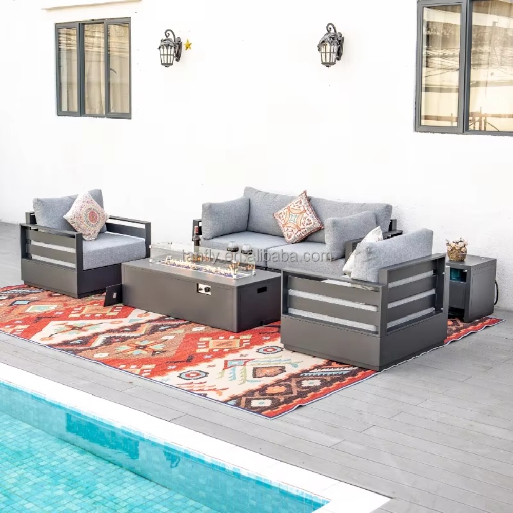 Villa Hotel Outdoor Furniture  - Outdoor Furniture With Fire Pit Table recension och pris