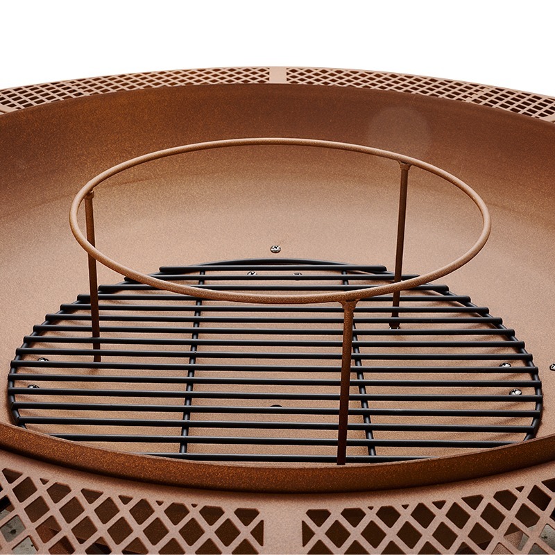 2026 Modern Outdoor Steel Char - Outdoor Furniture With Fire Pit Table recension och pris