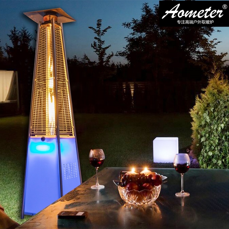 Pyramid-shaped LED Glass Tube  - Patio Heater Standing recension och pris