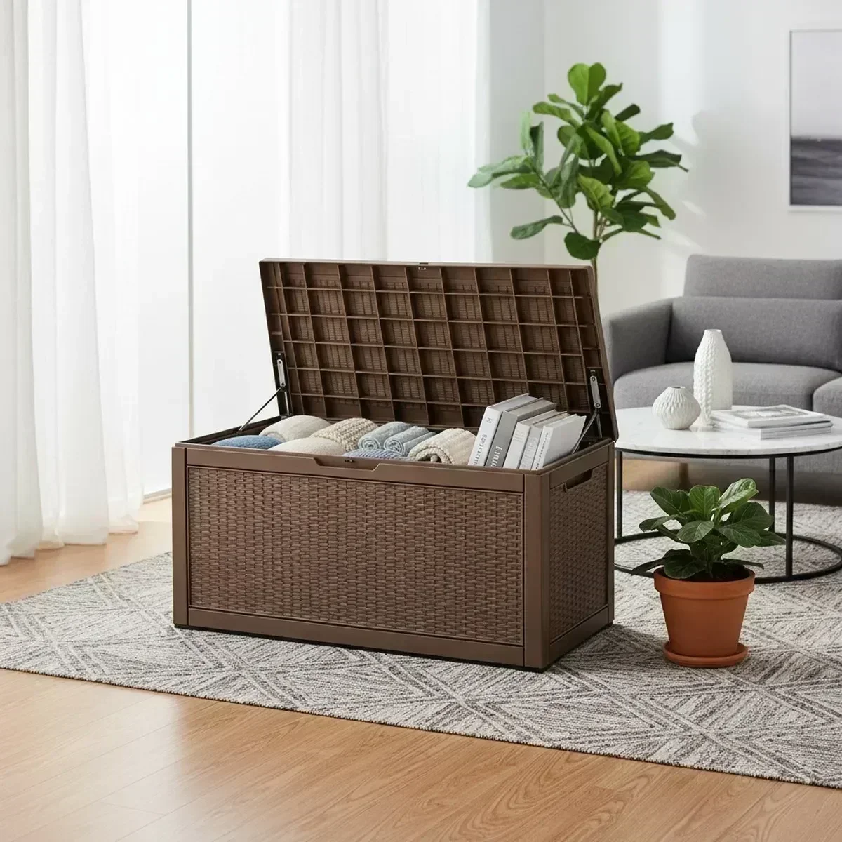 Large Outdoor Storage Bench Wa - Outdoor Furniture With Storage recension och pris