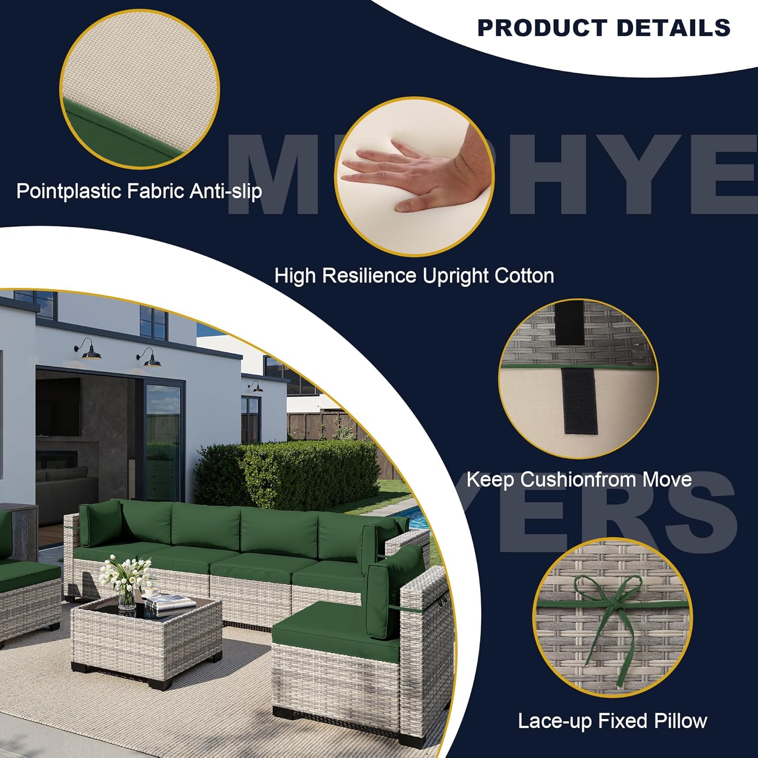 8-Piece Outdoor Patio Furnitur - Outdoor Furniture With Fire Pit Table recension och pris